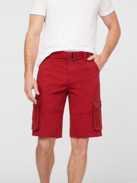 Hiszem Karl Cargo Shorts Piros Noir