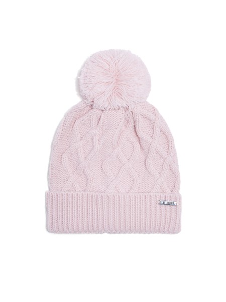 Kábel-kötött Cérna Pom Beanie Hiszem Pirosító