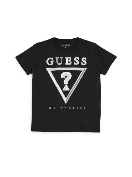 Guess Jet Black Llalo Logós Póló (7-16)