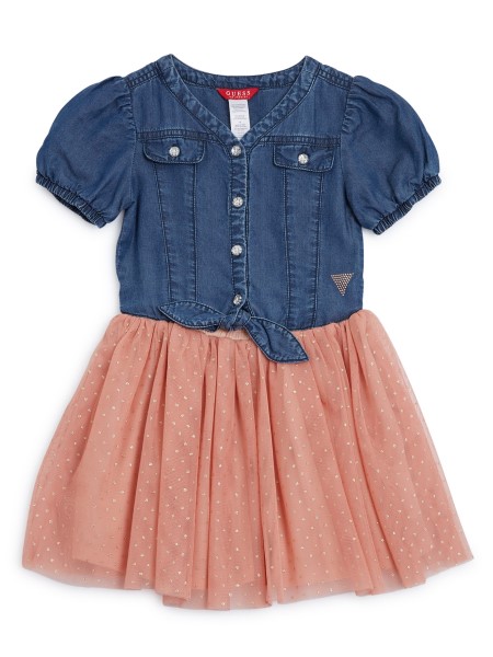 Világos Rózsaszín Csillogó Ruha (2-6) Hiszem