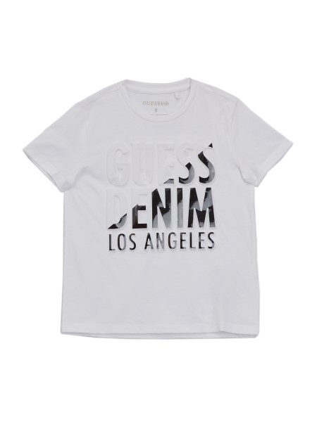 Tiszta Fehér Guess Bruer Split Póló (7-16)