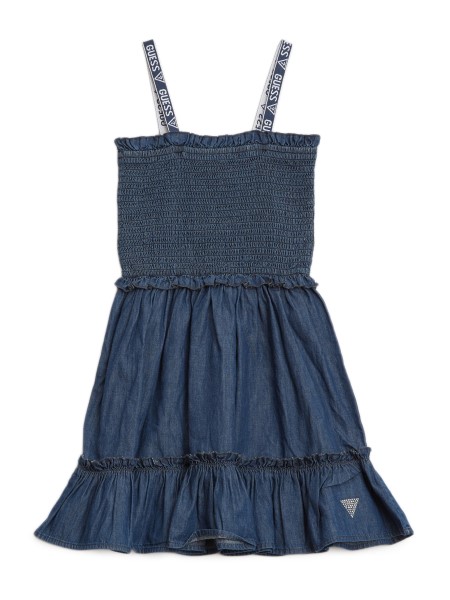 Hiszem, Sötét Mosású Rubin Farmer Ruha (7-14)