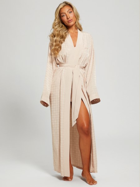 4g Fényes Jacquard Arany Guess Doris Szatén Hálóruha Köntös