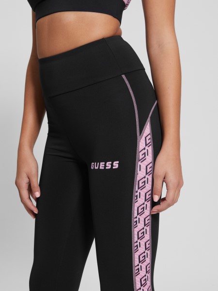 Guess Jet Black Eco Debra Logós Leggings