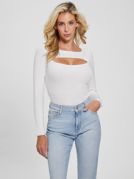 Eco Liv Kivágott Body Guess Galamb Fehér