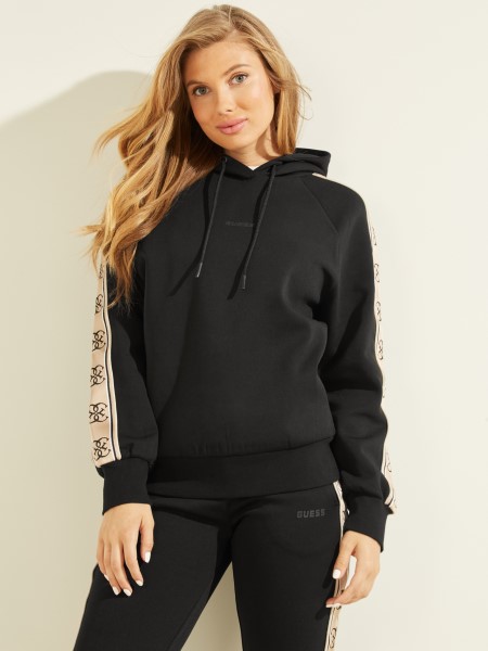 Eco Britney Logós Szalagos Kapucnis Jet Fekete Tipp