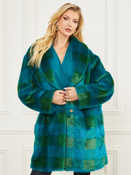 Rochelle Kabát Tipp Zöld és Bermuda Kék Bi