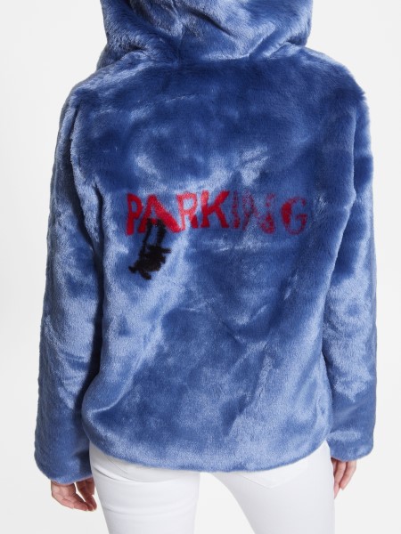 Daniela Műszőrme Kabát Szenvedély Kék Találgatás