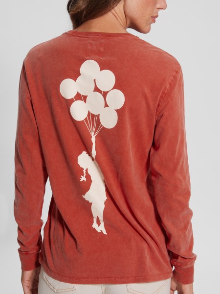 Léggömb Lány Póló Lángoló Piros Hiszem