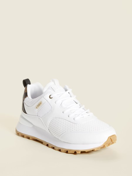 Guess Selvie Perforált Tornacipő Fehér/arany