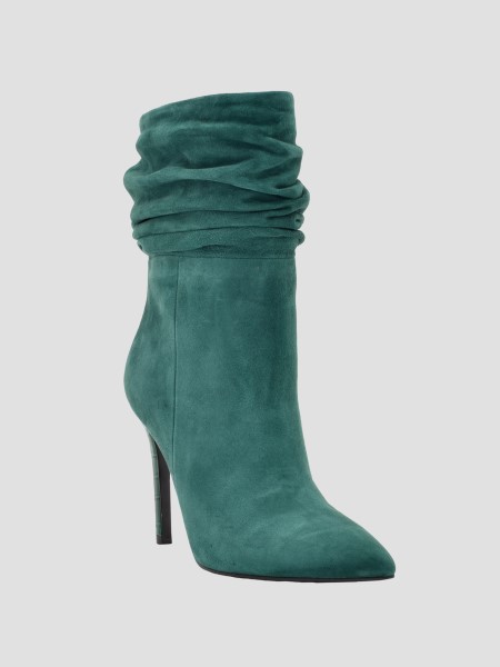 Hiszem Középzöld 310-es Hátas Velúr Slouch Bootie