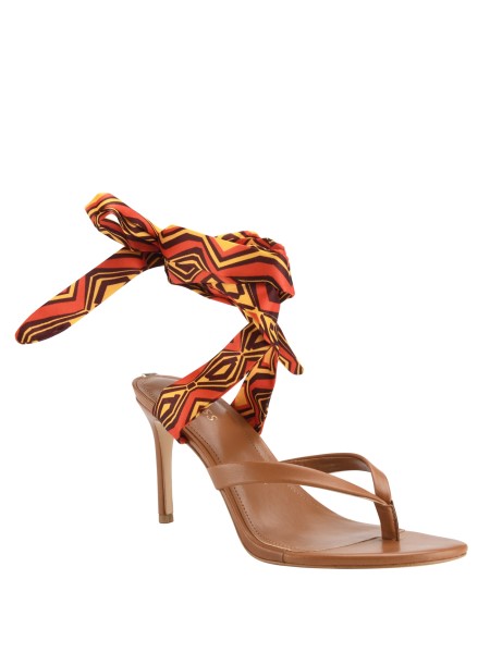 Hiszem Narancssárga Presta Sál Sarkú Szandál