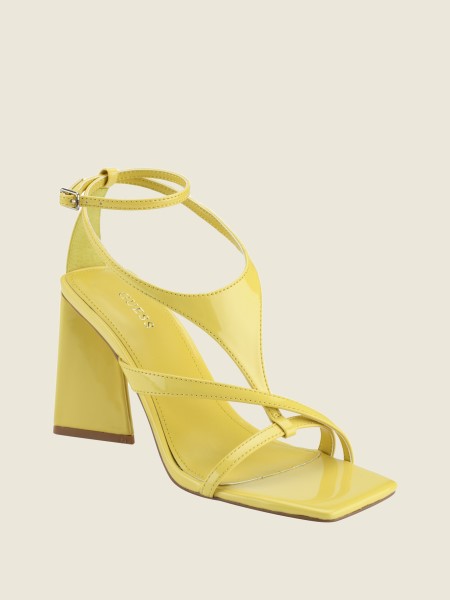 Hiszem Kanai Pántos Kiszélesedő Sarkú Sárga