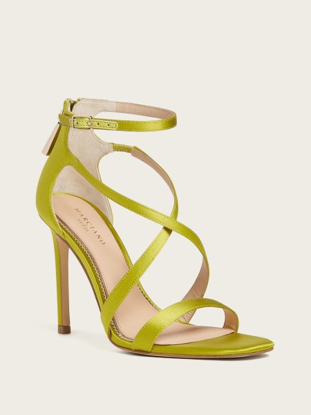 Gondolom Szatén Pántos Sarok Zöld Patent