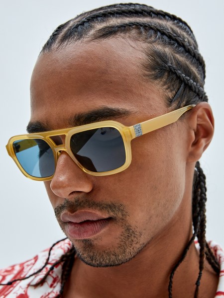 Hiszem Eredeti Repülős Napszemüveg Fényes Bézs/barna