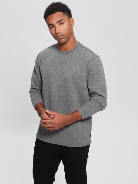 Hiszem Bazsarózsa Jacquard Szürke ökologó Jacquard Hosszú Ujjú Póló Tipp