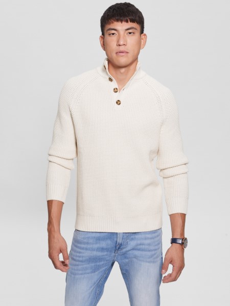 Tompa Kő Guess öko Gofri Kötött Pulóver