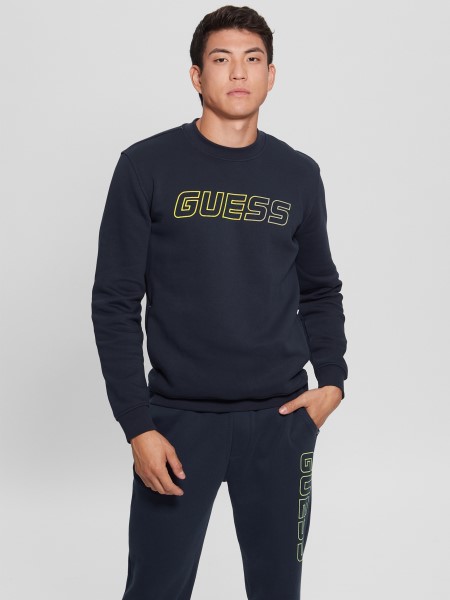 Selyemkék öko Boniface Logós Pulóver Tipp