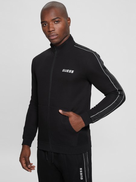 Hiszem Eco Mickey Cipzáras Pulóver Koromfekete