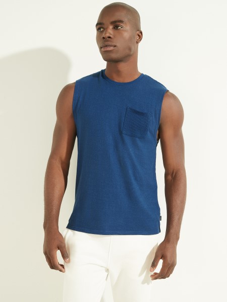 Hiszem Rigel Kék Több Kender Pamut Izom Póló