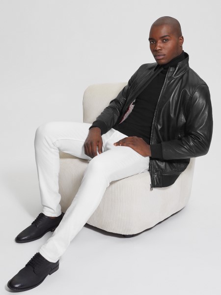 Hiszem Koromfekete Puha Bőrkabát