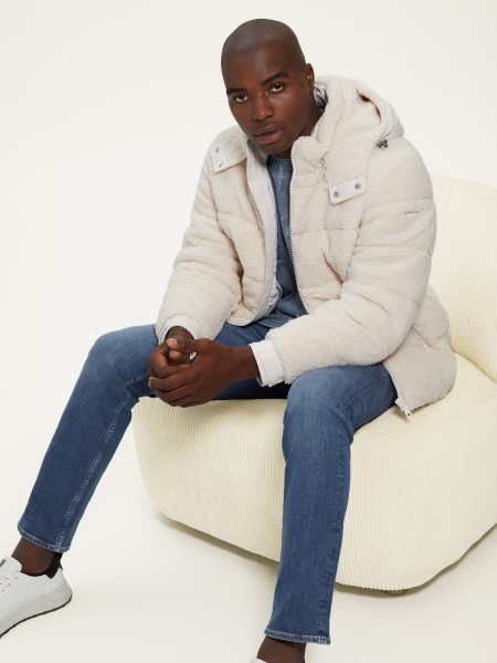 Teddy Pufferkabát Elnémított Kő Tipp