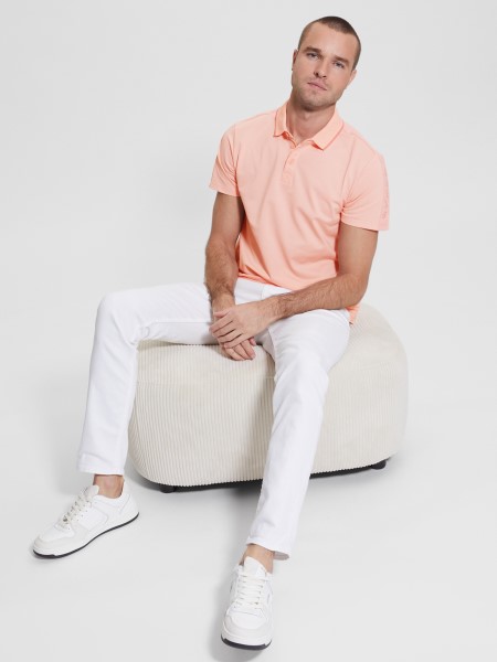 Paul Pique Tape Pólóing Kitalál Virág Világos Rózsaszín