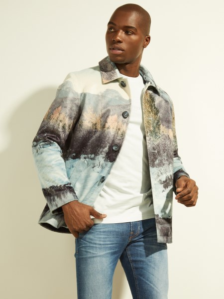 Tehénmintás Kabát Téli Hegyek Hiszem