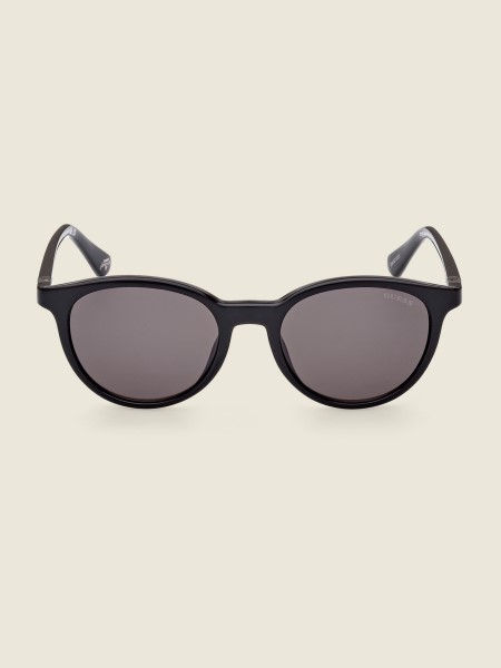 Kerek Műanyag Napszemüveg Fekete Hiszem