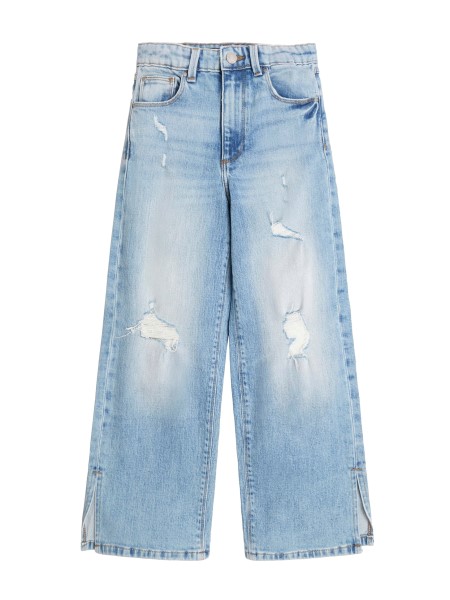 Világos Cukormosás '90-es évek Egyenes Szárú Farmernadrág (7-14) Hiszem