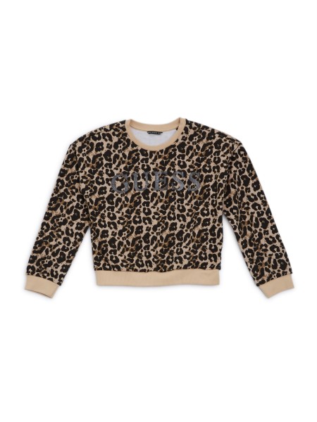 Hiszem Csillogó Logóval Nyomott Pulóver (7-16) P899