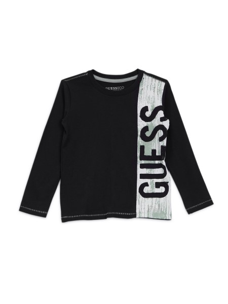 Guess Eco Logóval Hosszú Ujjú Póló (2-7) Elegáns Kék