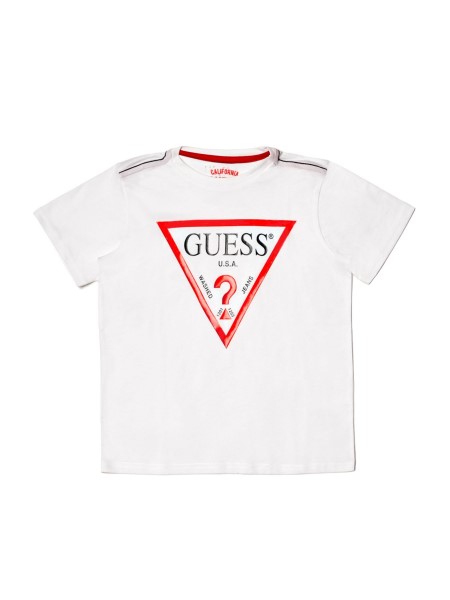 Guess Kids Logos Póló (7-14) Fehér