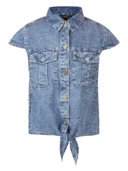 Csomózott Farmer Ing (7-14) Hiszem Világoskék Gleccser Mosás