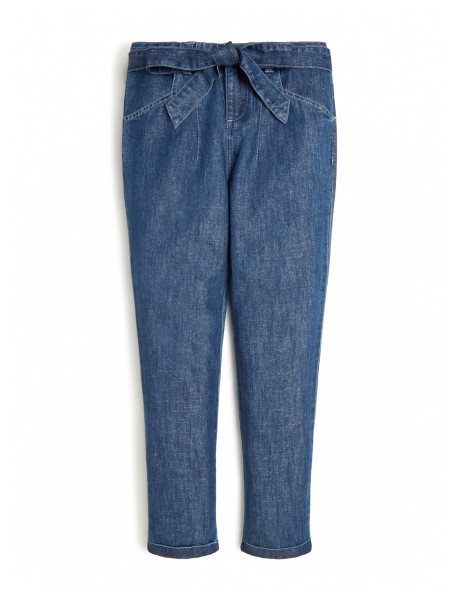 Lurex Közepes Kék Mosás Guess öves Csillogó Farmer (7-14)