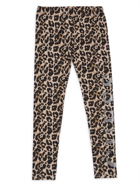 Csillogó Logóval Nyomtatott Leggings (7-16) Hiszem P899