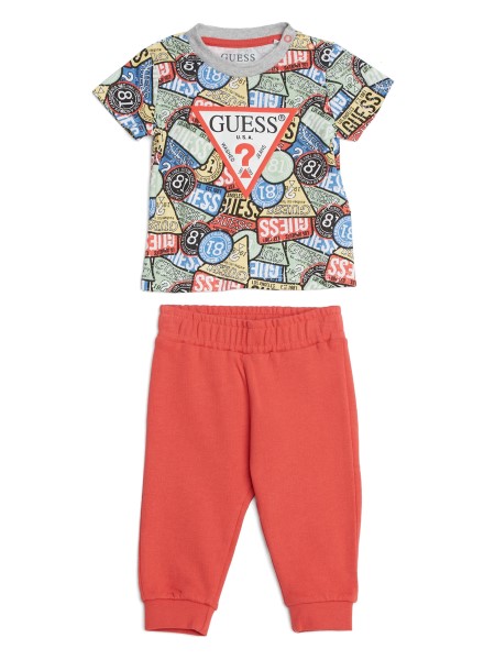 Nyomtatott Póló és Nadrág Szett (0-24m) Hiszem P064