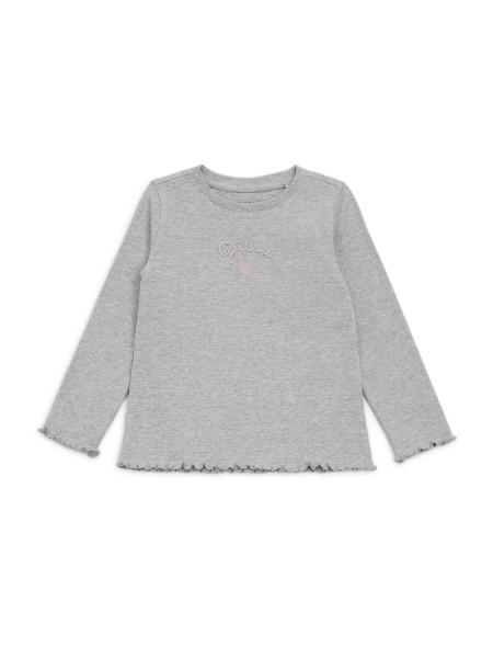 Világos Kő Hanga Eco Hímzett Logóval Hosszú Ujjú Póló (2-7) Hiszem