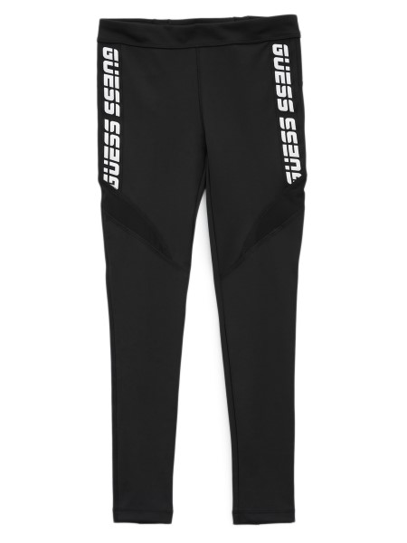 Hiszem Logóval Varrott Leggings (8-14) Koromfekete
