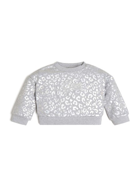Hiszem Színes Leopárd Logós Pulóver (2-7) Díva Leopárd