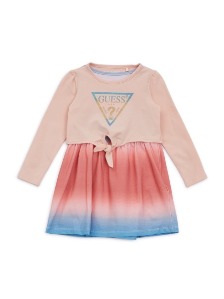 Hosszú Ujjú Jersey Ruha (2-7) Rózsaszín Rózsák Kitalálni