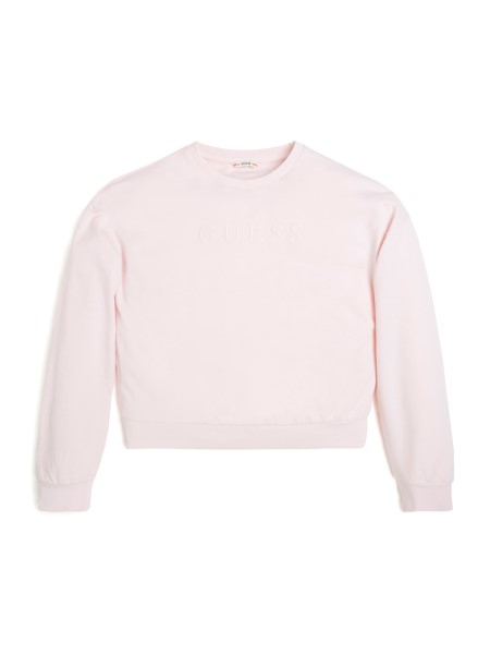 Guess Eco Baby Frottír Logós Pulóver (7-16) Barack Krém