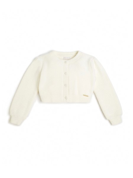 Hiszem Sófehér Szőrös Kardigán (3m-7)