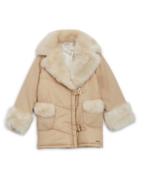 Kozmikus Vanília Guess Műszőrme és Kötött Kabát (7-16)