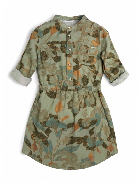 Olíva Lombozatú Műgyöngy Ingruha (7-14)