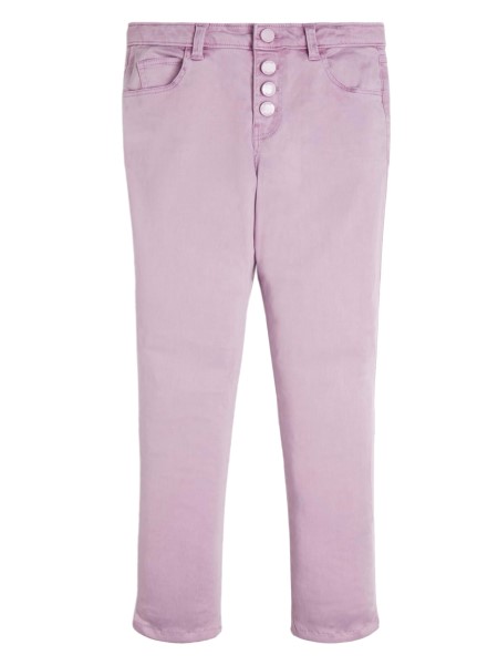 Vékony Szatén Nadrág (7-14) Vászon Lila Tipp