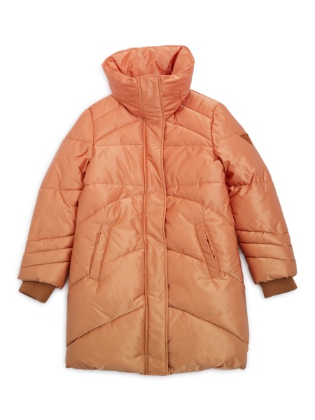 Kitalál Párnázott Horogsoros Kabát (4-14) Borostyán Leromlik