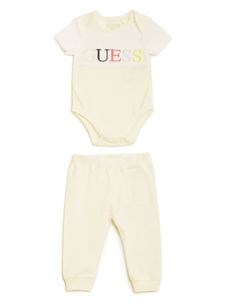 Guess Body és Nadrág Szett (0-24m) Sófehér