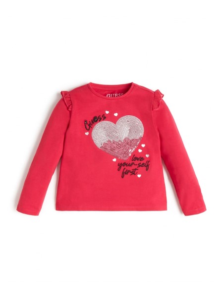 Ajándéktárgy Rózsaszín Tipp Fodros Flitter Póló (2-6)